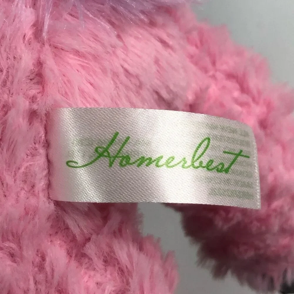 homerbest pink‎ fluffy unicorn purple mane silver shiny sparkly wings horn 11”